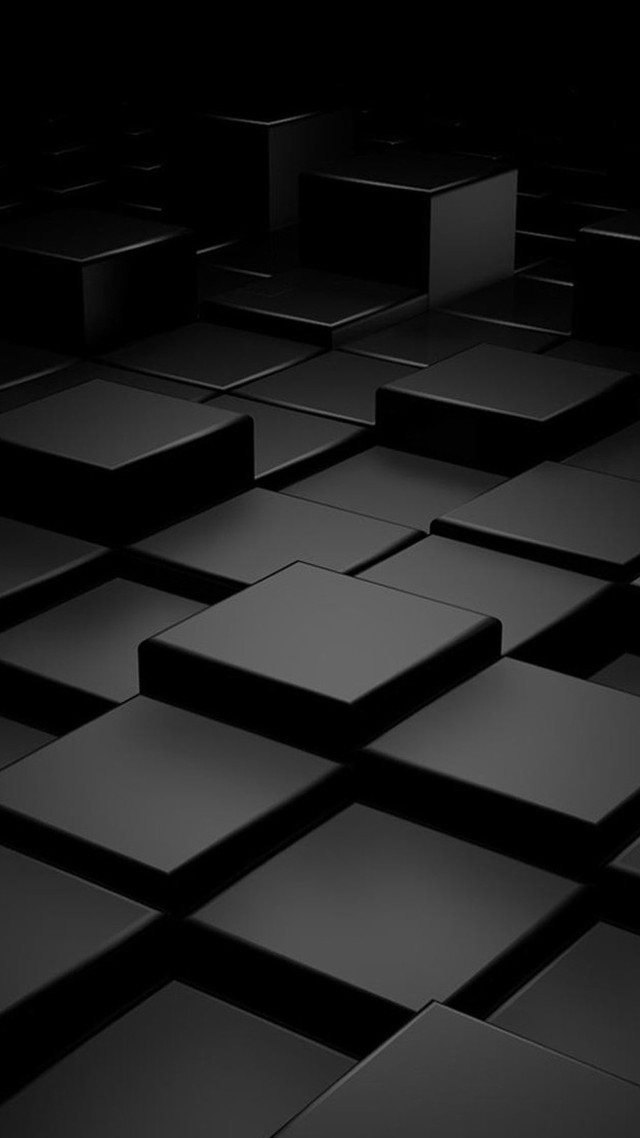 Black white square pattern 3d free wallpaper for mobile - medium preview image