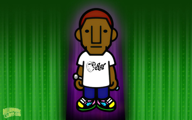 Cartoon man white shirt blue free wallpaper for desktop - medium preview image