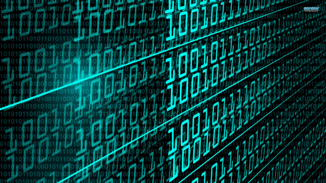 Wall numbers green glow black free wallpaper for desktop - medium preview image