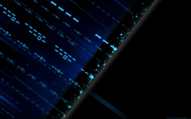 Dark background blue lines dots #2 free wallpaper for desktop - medium preview image