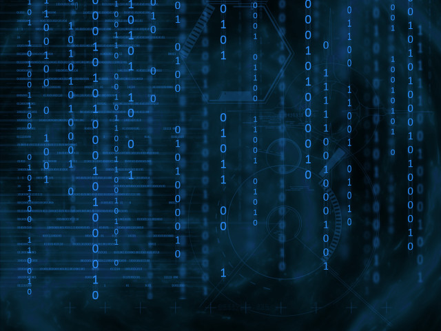 Blue background numbers clock dark free wallpaper for desktop - medium preview image