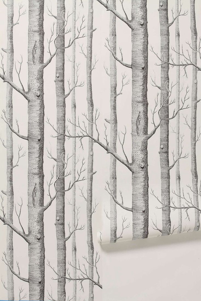 Tree pattern wallpaper white wall #2 free wallpaper for mobile - medium preview image