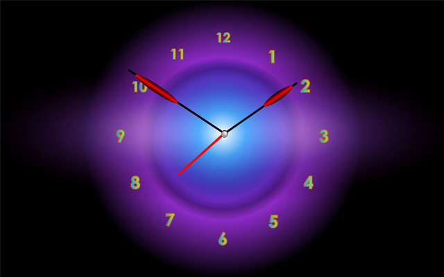 Clock red arrow blue circle free wallpaper for desktop - medium preview image