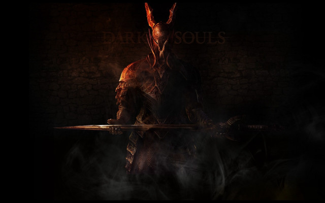 Man dark room sword demon free wallpaper for desktop - medium preview image