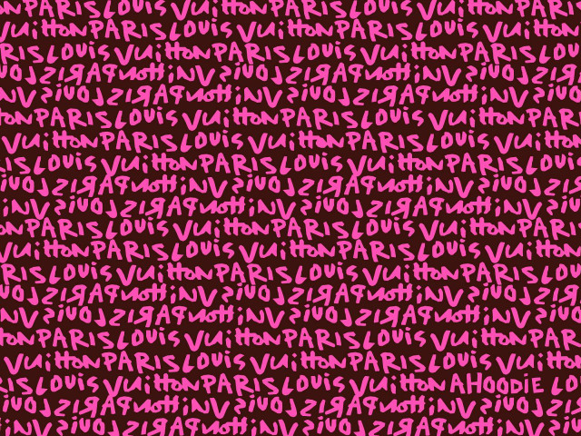 Pink brown background black words free wallpaper for desktop - medium preview image