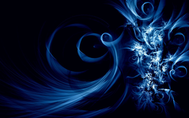 Blue abstract background swirls bubbles #4 free wallpaper for desktop - medium preview image