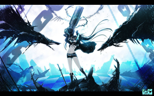 Woman short skirt sword monster #2 free wallpaper for desktop - medium preview image