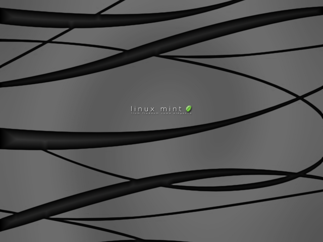 Black background green logo lines free wallpaper for desktop - medium preview image