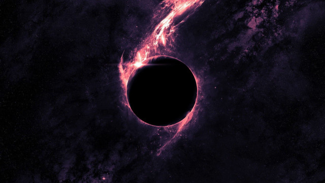 Black hole sky space astronaut free wallpaper for desktop - medium preview image