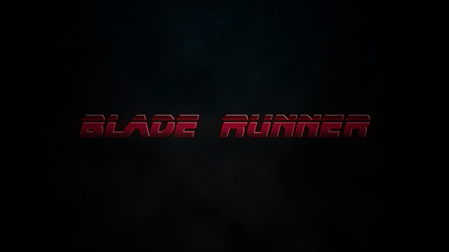 Red text blade runner black free wallpaper for desktop - medium preview image