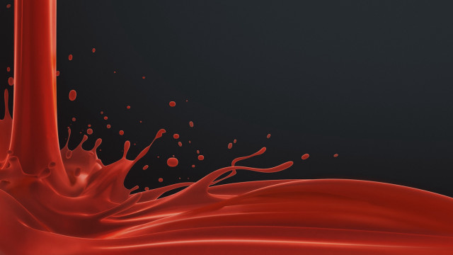 Red liquid splash black background free wallpaper for desktop - medium preview image