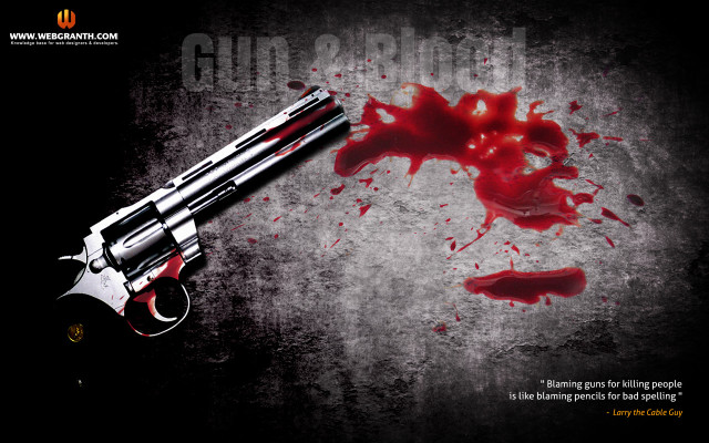 Gun blood quote pulp club free wallpaper for desktop - medium preview image