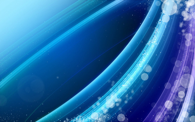 Blue purple bubbles stars aurora free wallpaper for desktop - medium preview image