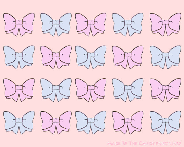 Pink blue bow tie pattern free wallpaper for desktop - medium preview image
