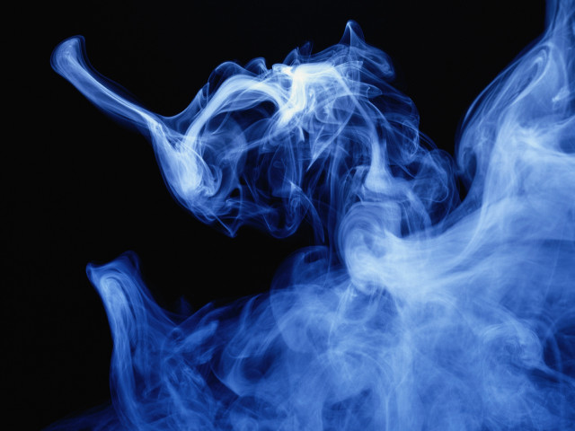 Blue smoke black background white #2 free wallpaper for desktop - medium preview image