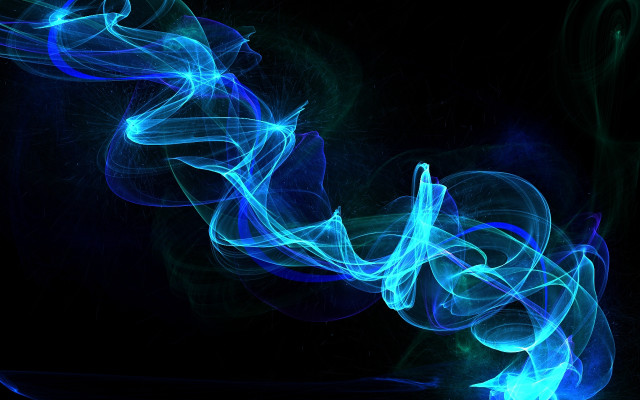 Blue smoke swirl black background free wallpaper for desktop - medium preview image