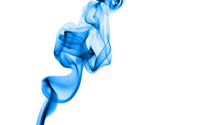 Blue smoke air white background free wallpaper for desktop - medium preview image