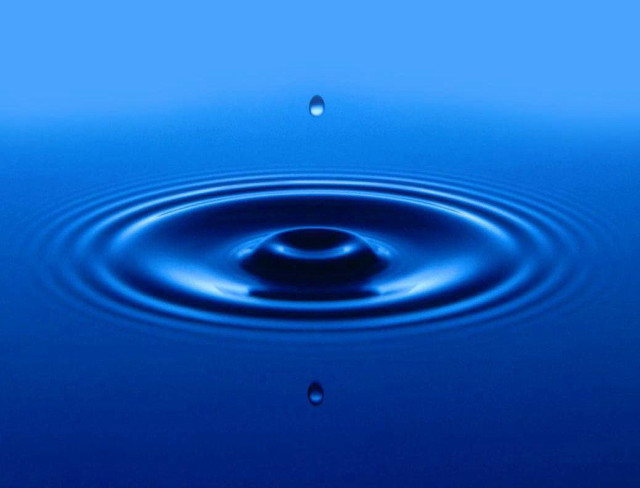 Blue water droplet background bottom free wallpaper for desktop - medium preview image