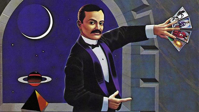 Man card space moon star free wallpaper for desktop - medium preview image