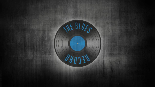 Blues record blue black background free wallpaper for desktop - medium preview image