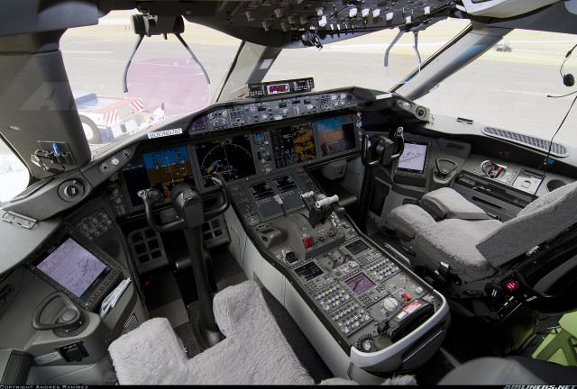 Cockpit inside view airplane control #3 free wallpaper for desktop - medium preview image