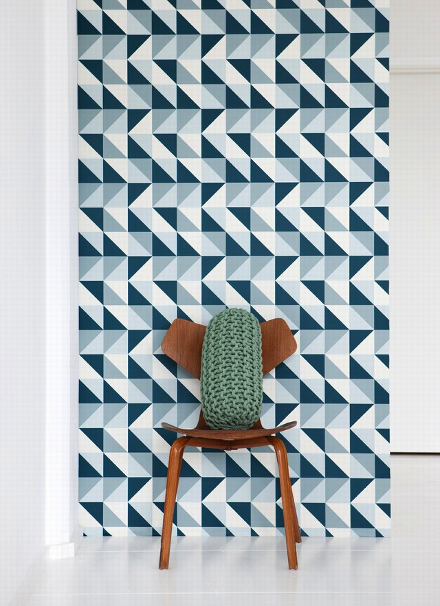 Chair green cushion geometric pattern free wallpaper for mobile - medium preview image