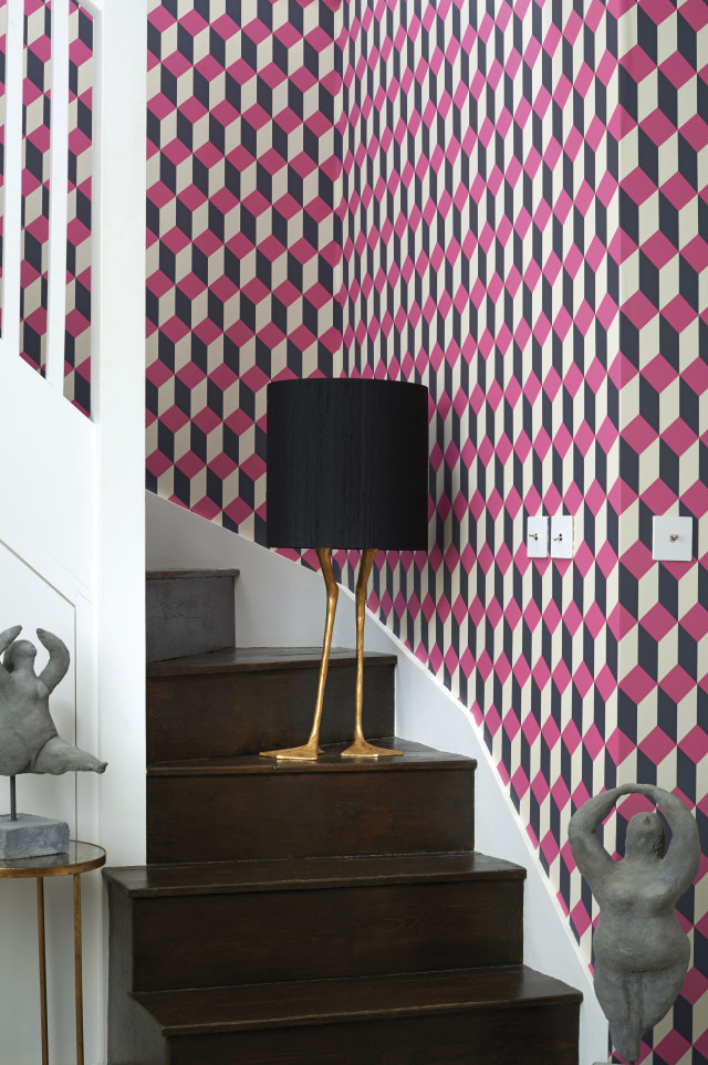 Lamp table staircase wallpaper pattern free wallpaper for mobile - medium preview image