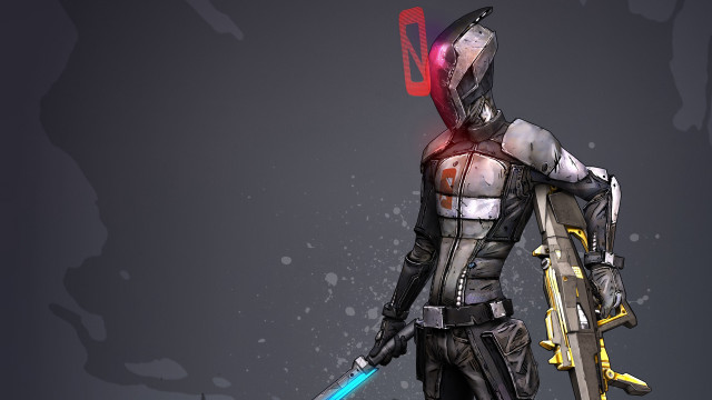 Futuristic man suit sword lightsaber #2 free wallpaper for desktop - medium preview image