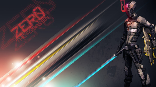 Futuristic man suit gun sword free wallpaper for desktop - medium preview image