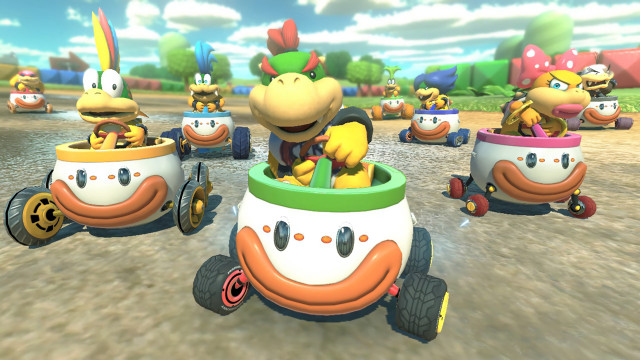 Mario kart racing wheels tires free wallpaper for desktop - medium preview image
