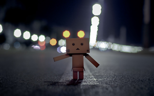 Small toy night sad face free wallpaper for desktop - medium preview image