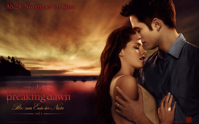 Couple kissing sunset lake castle free wallpaper for desktop - medium preview image