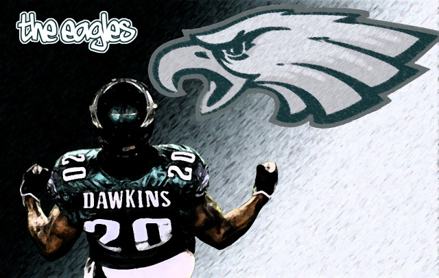 Football player eagles helmet shirt free wallpaper for desktop - medium preview image
