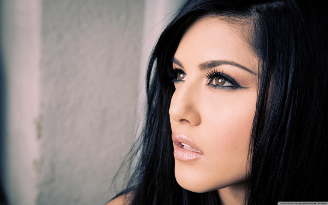 Woman black hair black dress #2 free wallpaper for desktop - medium preview image