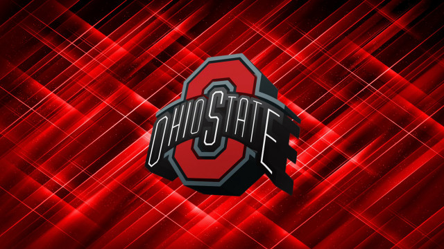 Ohio state logo red background free wallpaper for desktop - medium preview image