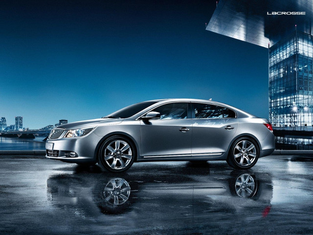 Silver car tall building night free wallpaper for desktop - medium preview image