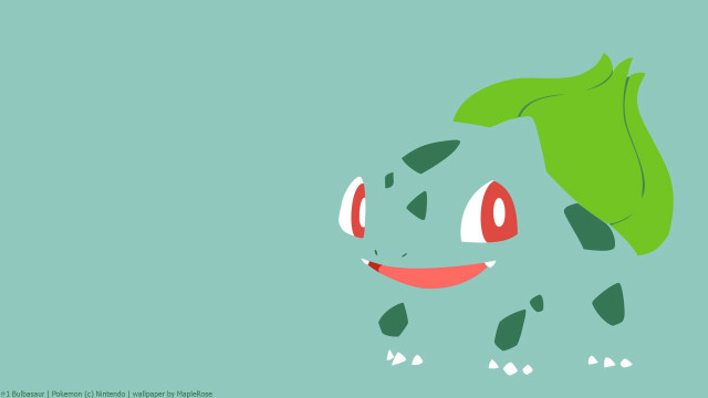 Cartoon character green leaf red free wallpaper for desktop - medium preview image