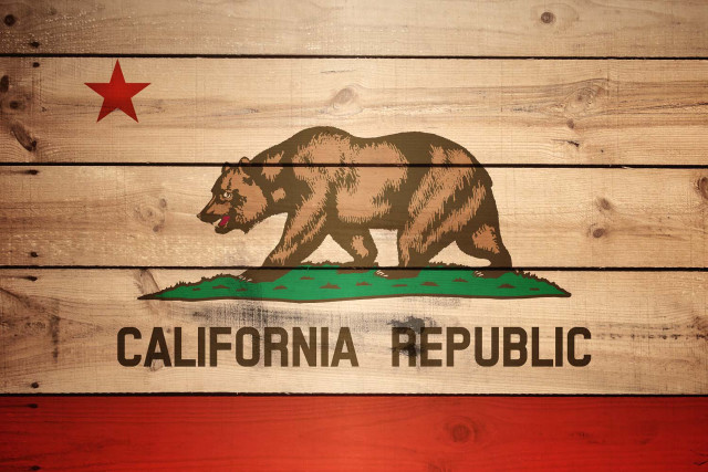 Wooden sign california flag red free wallpaper for desktop - medium preview image