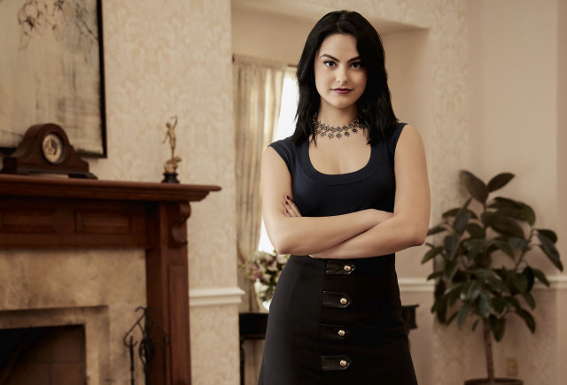 Woman standing living room arms free wallpaper for desktop - medium preview image