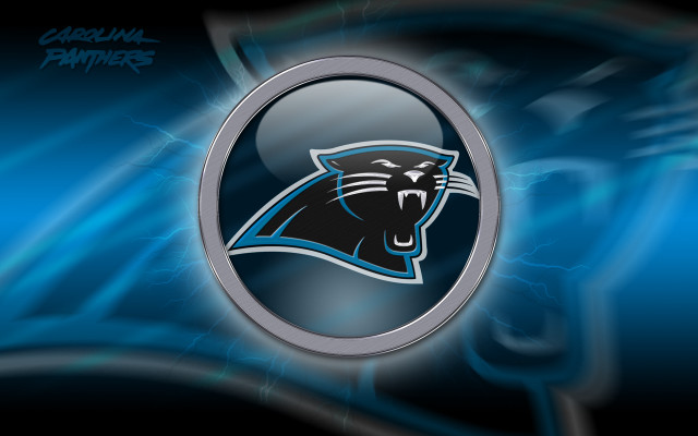 Panther logo blue black silver free wallpaper for desktop - medium preview image
