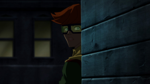 Cartoon peeking green eyes red free wallpaper for desktop - medium preview image