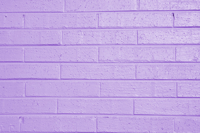 Purple brick wall white clock free wallpaper for desktop - medium preview image