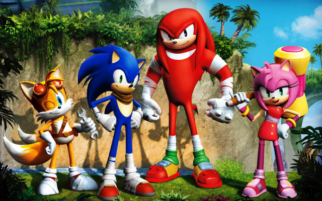 Cartoon characters forest mountain palm free wallpaper for desktop - medium preview image