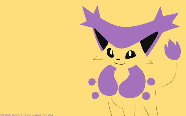 Cartoon cat purple tail yellow free wallpaper for desktop - medium preview image
