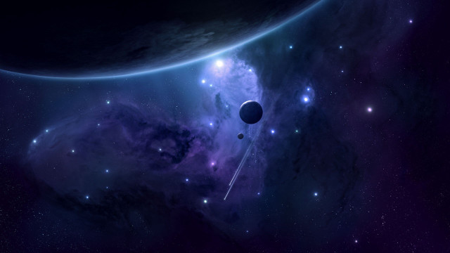 Space scene distant object foreground #6 free wallpaper for desktop - medium preview image