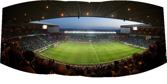 Soccer stadium night crowd stands free wallpaper for desktop - medium preview image
