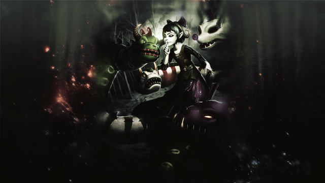 Woman motorcycle dark demon back #2 free wallpaper for desktop - medium preview image