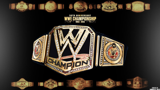 Gold championship belt black background free wallpaper for desktop - medium preview image