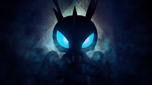 Dark glowing blue eyes demon free wallpaper for desktop - medium preview image
