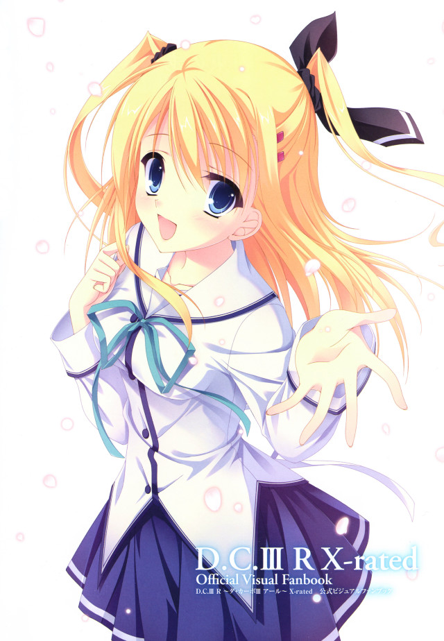 Blonde girl cherry blossoms school free wallpaper for mobile - medium preview image